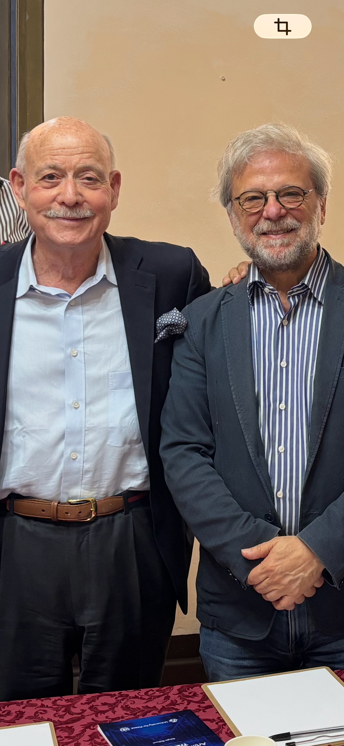 Sergio Bellucci con Jeremy Rifkin